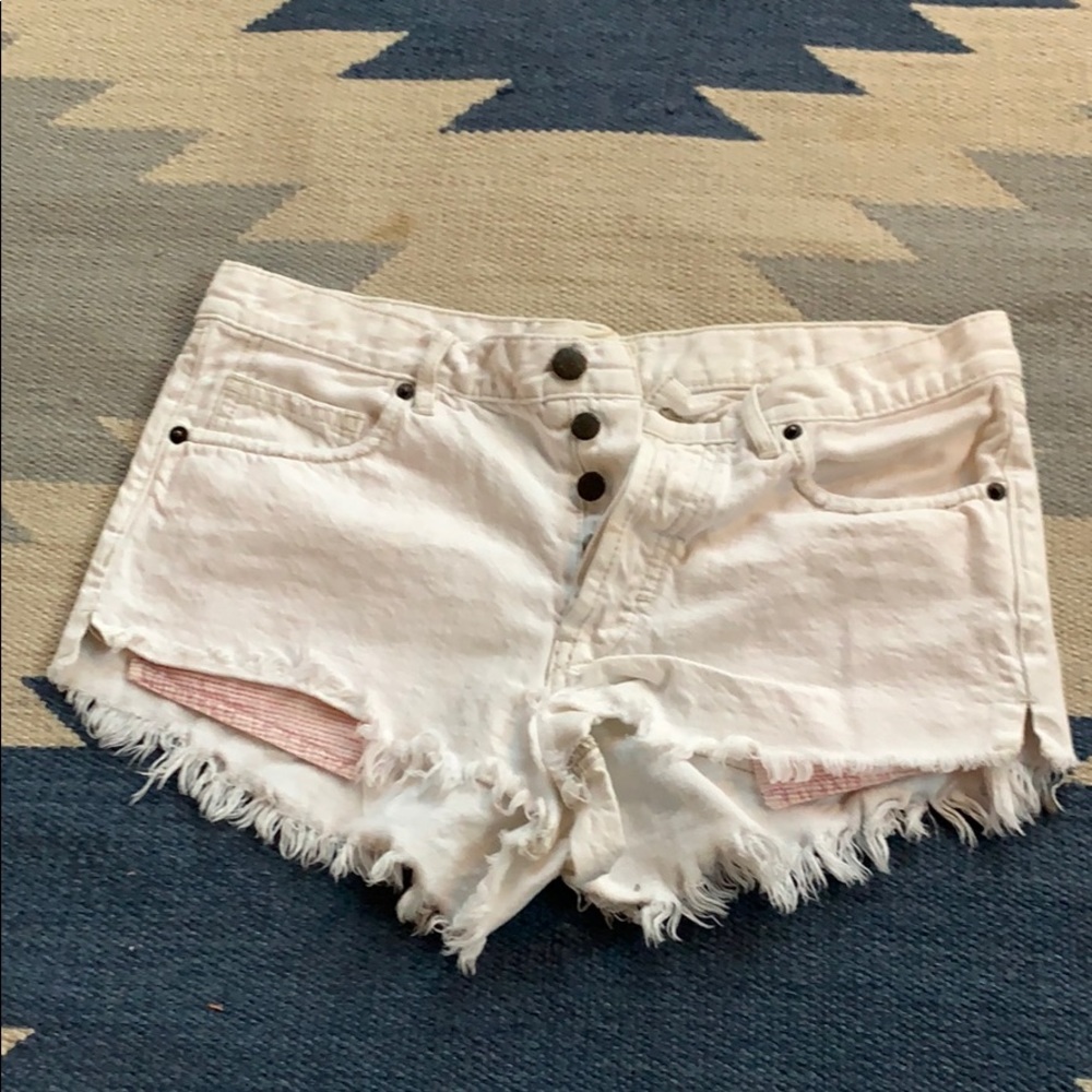 Free People White Shorts